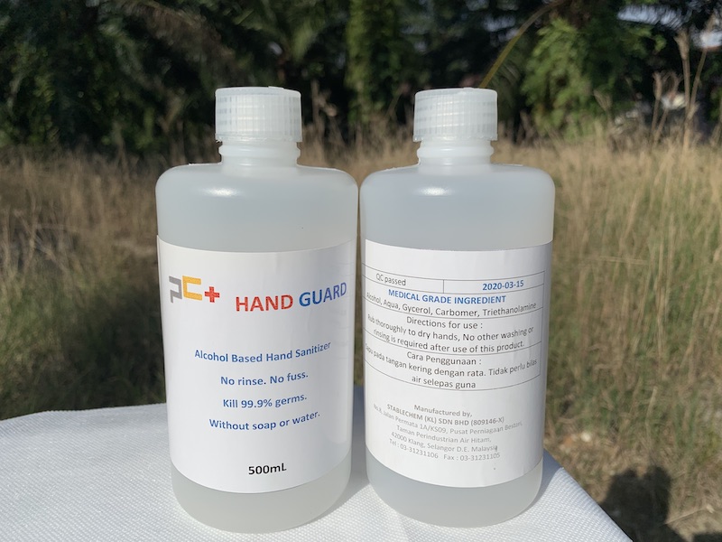 Liquid Sanitizer 500ml - Hand Guard (Kill 99.9% Germs on Hands & Skin)