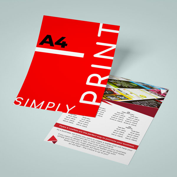 A4 FLYER / 2 SIDE / GLOSSY PAPER