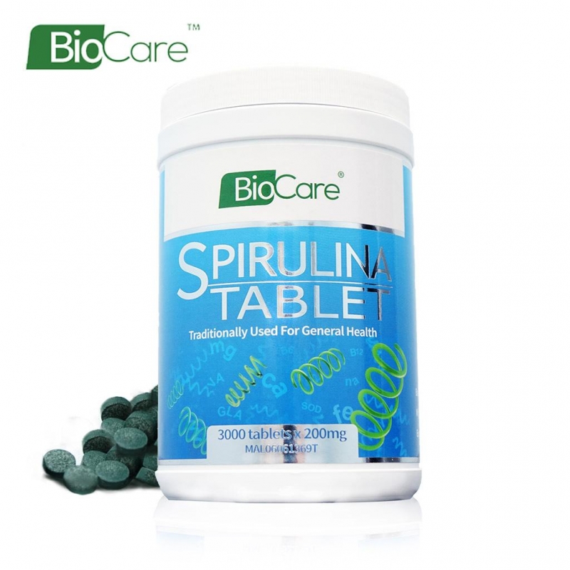 Biocare Spirulina Tablet 3000's x 200mg.