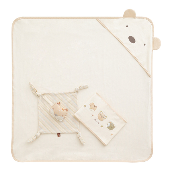 (奇哥)[Qige] Organic Cotton Belly Wrap Towel Gift Box
