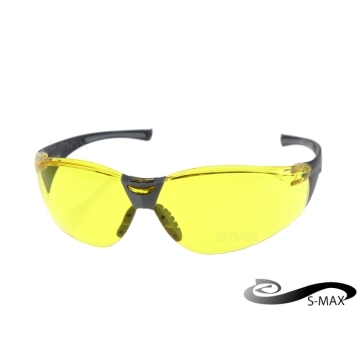 Special ★ send glasses box [S-MAX professional agency brand] handsome top explosion-proof PC night with bright yellow lens UV400 sports windbreaker!