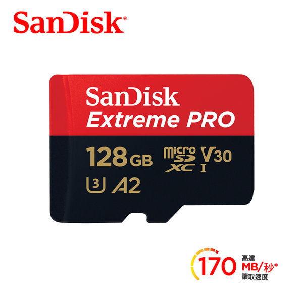 SanDisk ExtremePRO microSDXC UHS-I (V30) (A2) 128GB Memory Card (Company) (x2)