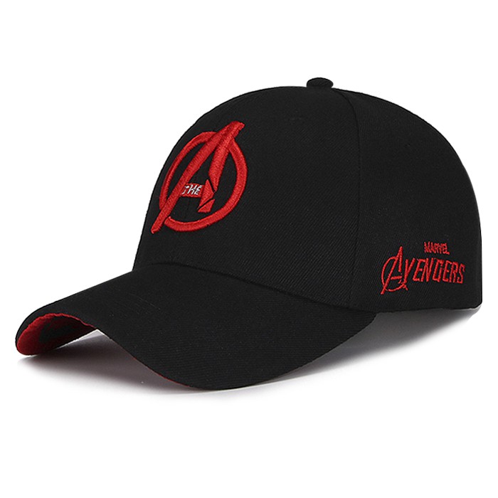 Movie Baseball Outdoor Cap Black Red