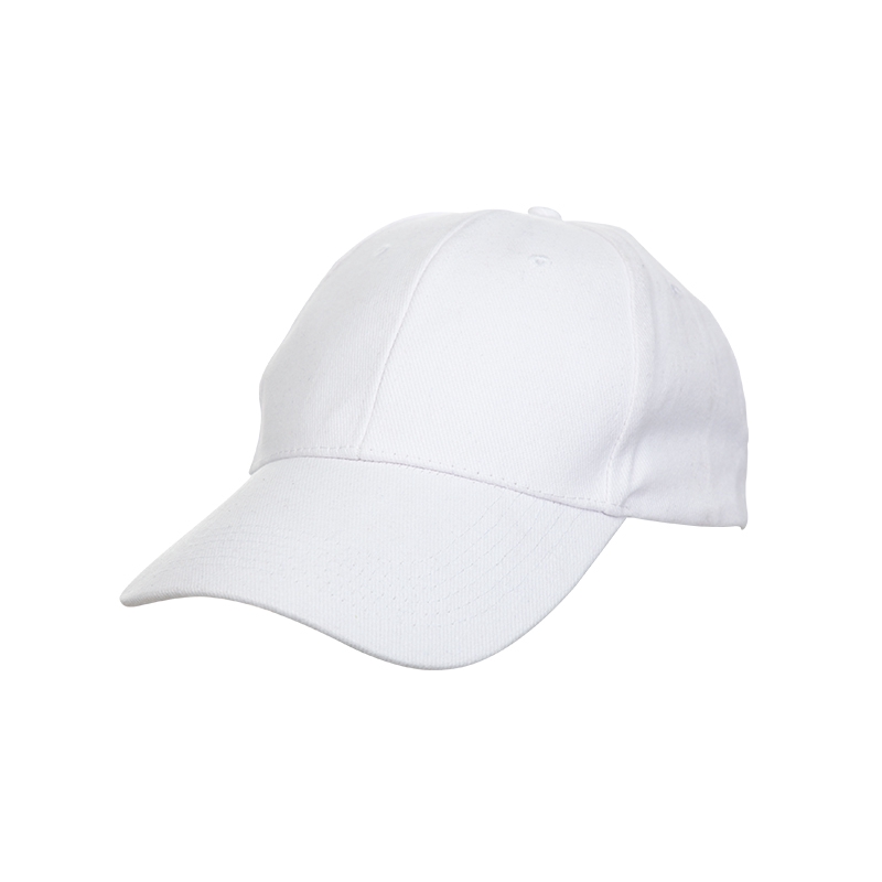 Baseball Cotton Brush Cap White