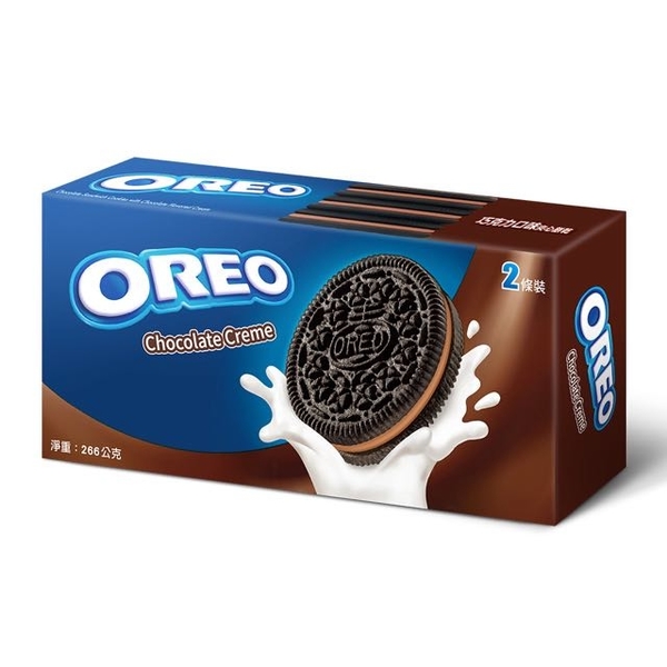 OREO奧利奧巧克力口味夾心餅乾(133gx2包)