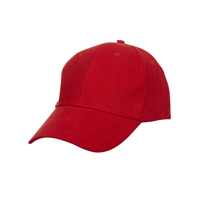 Baseball Cotton Brush Cap Red