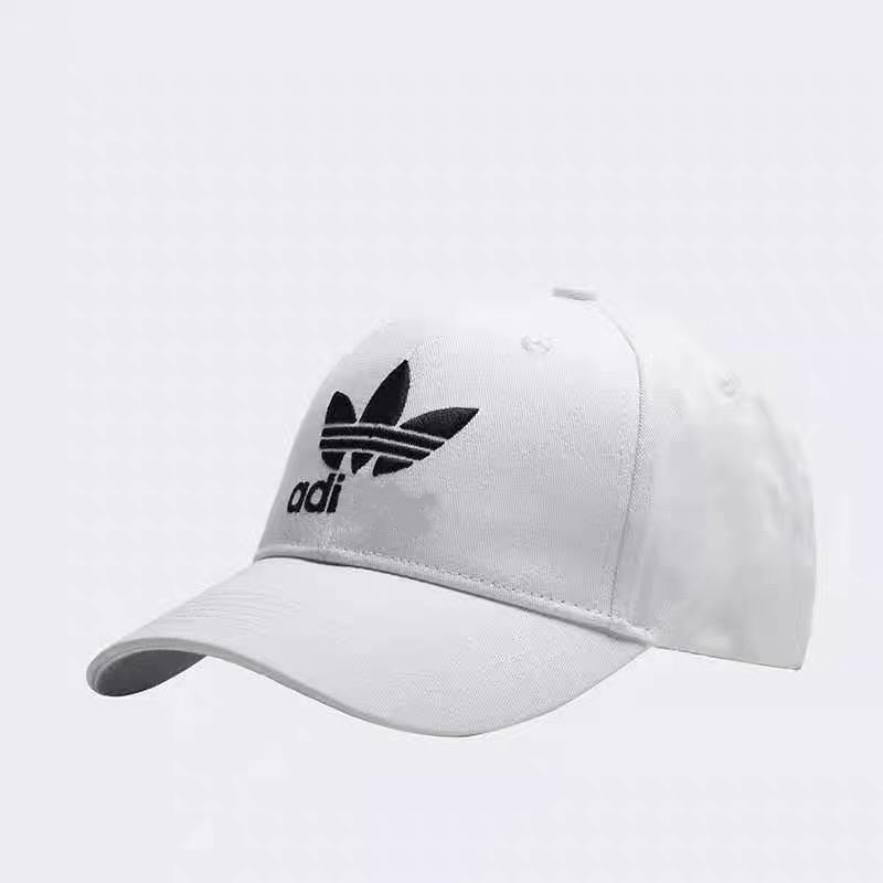 Outdoor Summer Plain Cap Adi 3Leaf White