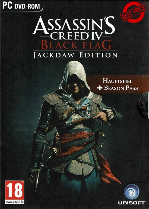 Assassin\'s Creed IV / 4 Black Flag Jackdaw Edition Offline with DVD [PC Games]