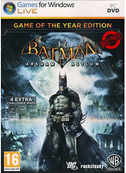 Batman: Arkham Asylum Game of the Year Edition Offline with DVD [PC Games]