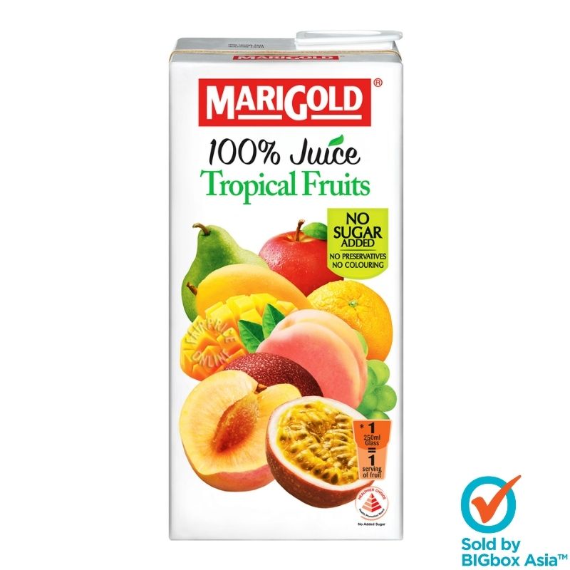 Marigold 100 No Sugar Added Juice 1L Mixed Tropical Fruits