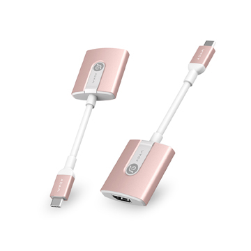 (Adam elements)If the element [Asia] CASA H01 high quality of HDMI Type-C adapter _ rose gold