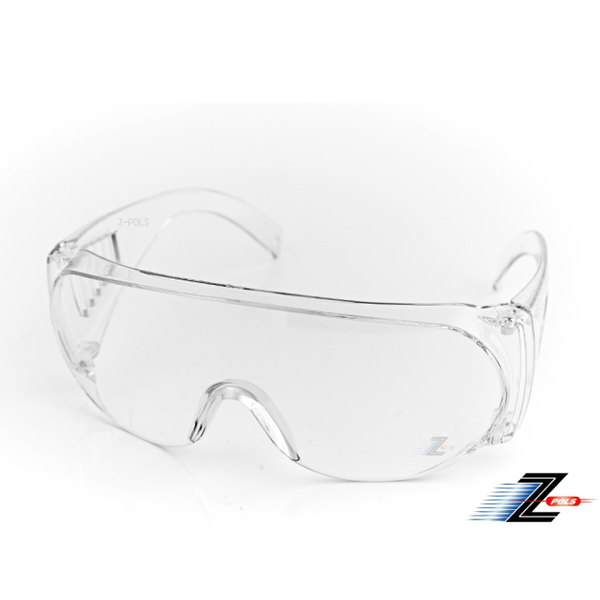 (z-pols)[Z-POLS] Fully transparent PC explosion-proof safety lens with anti-UV400 dust-proof and windproof glasses