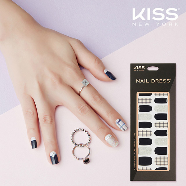(kiss new york)[United States KISS New York] Nail Dress top phototherapy nail stickers (Sailors afraid of water KND34K) (24 pieces)