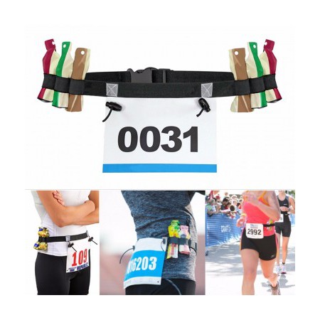 Race Number/ BIB Number Belt with compartment