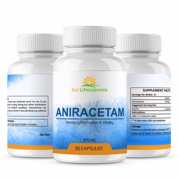 Nootropic (Aniracetam 375mg) 30 capsules/bottle