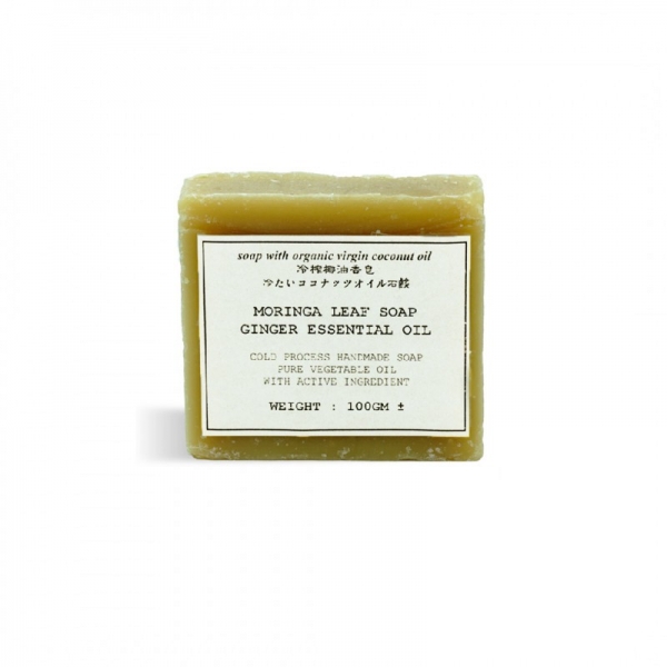 Eh VCO Moringa Leaf Ginger Essential Oil Soap 辣木有机椰子油姜精油冷制手工皂