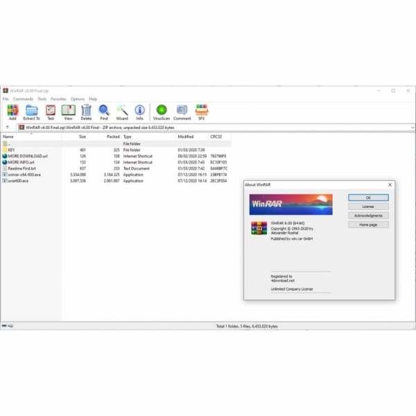 WinRAR version 6.00 (DEC 2020 latest update) Final Full version