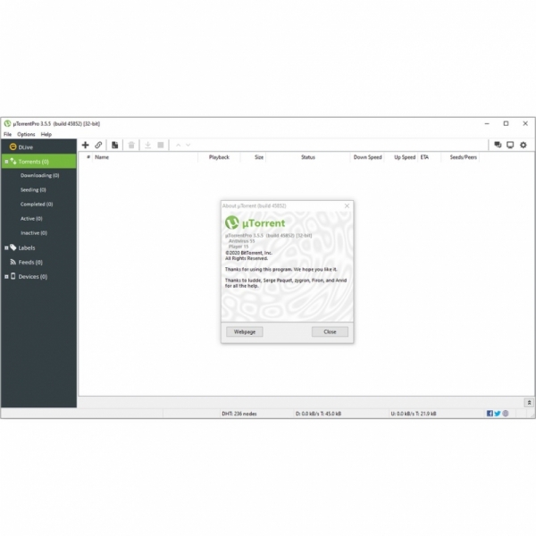 uTorrent PRO v3.5.5 Build 45852 Stable Full version