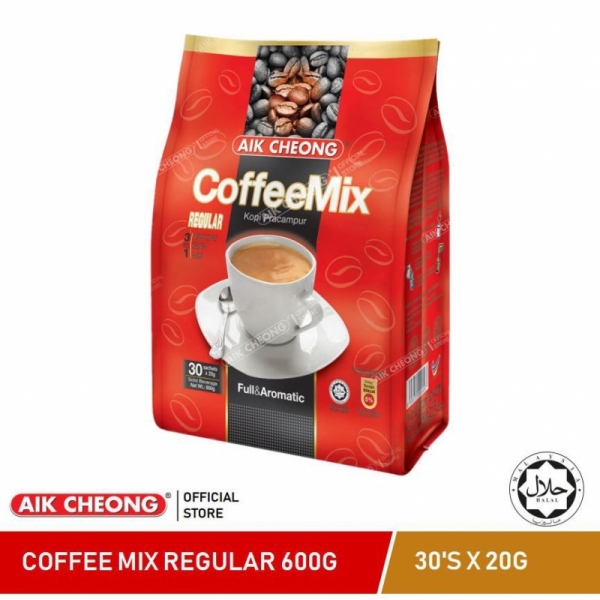AIK CHEONG Coffee Mix 3in1 600g (20g x 30 sachets) - Regular