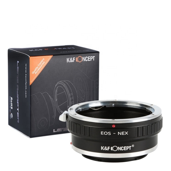 KF Concept Lens Mount Adapter with Tripod Connector for Canon Lens Mount to Sony E Mount Camera