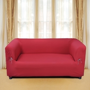 [TAITRA] Glam Home collection - Modern Fashion Elastic Flat Back Sofa Cover - Red 1 + 2 + 3 Seat