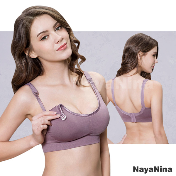 (Naya Nina)[Naya Nina] super elastic seamless rimless breastfeeding underwear M~XL (purple)