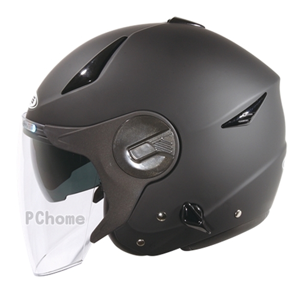 (zeus)[ZEUS] ZS-612A Plain (Matte Black) 3/4 Cover Helmet