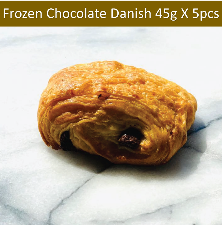 FROZEN Chocolate Danish 45g X 5 pieces dough - Klang valley delivery area