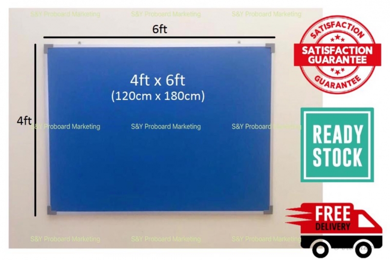 4x6 Foam Notice Board (Blue)