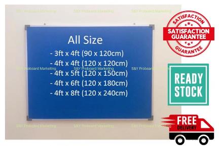 4x8 Foam Notice Board (Blue)