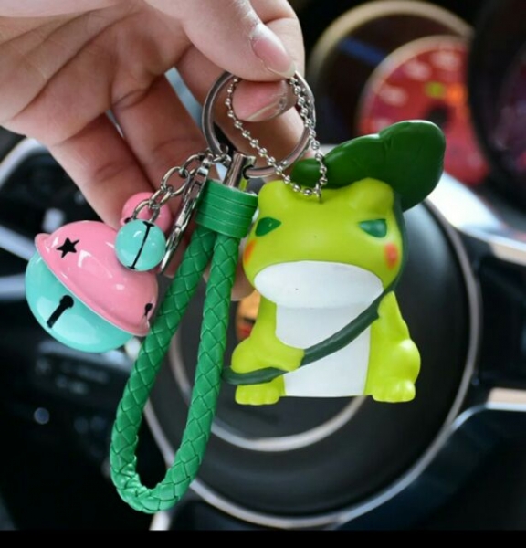 Frog Cute Keychain Tabi Kaeru Key Chain 旅游青蛙可爱钥匙扣圈