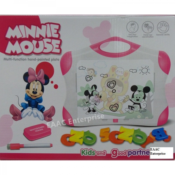Minnie Magnetic Learning Case Drawing Board Alphabet ABC and Numbers