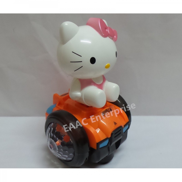 Hello Kitty Bump & Go Balance Car - Unique Spin Lighting Ball & Music