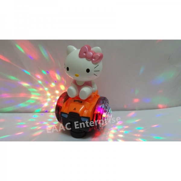 Hello Kitty Bump & Go Balance Car - Unique Spin Lighting Ball & Music