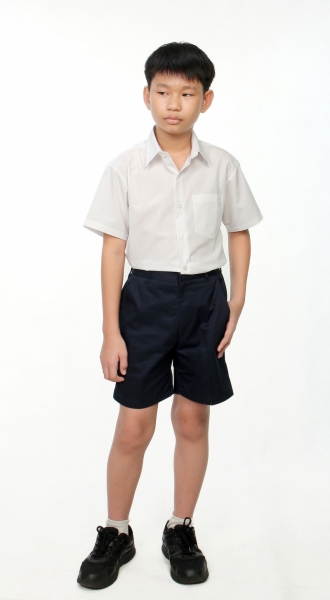 V3 Premium School Uniforms_Primary Boys Short Sleeve White Shirt_SUPER WHITE