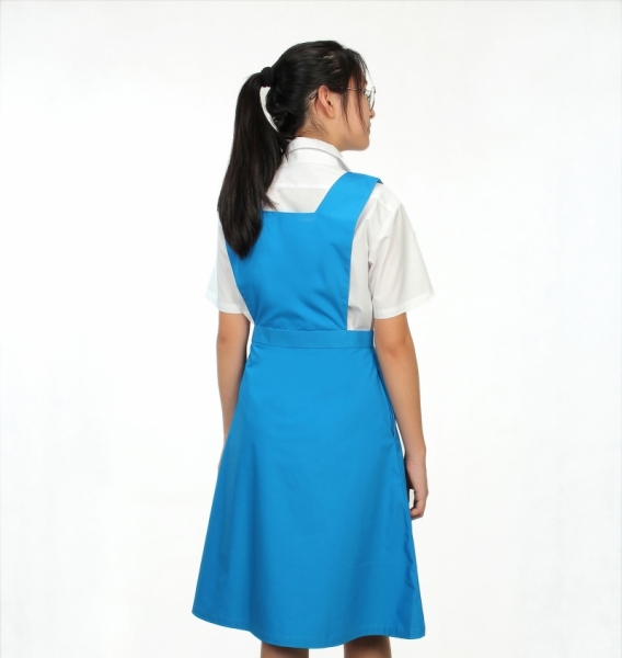 V3 Premium School Uniforms_Secondary Girls Pinafore_BLUE