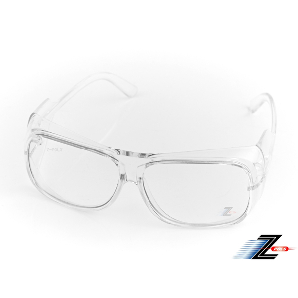 (z-pols)[Z-POLS] Fully transparent PC explosion-proof safety lens, UV400 windproof glasses C3