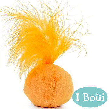 I Bow Cat Grass Toys - Badminton - Tangerine