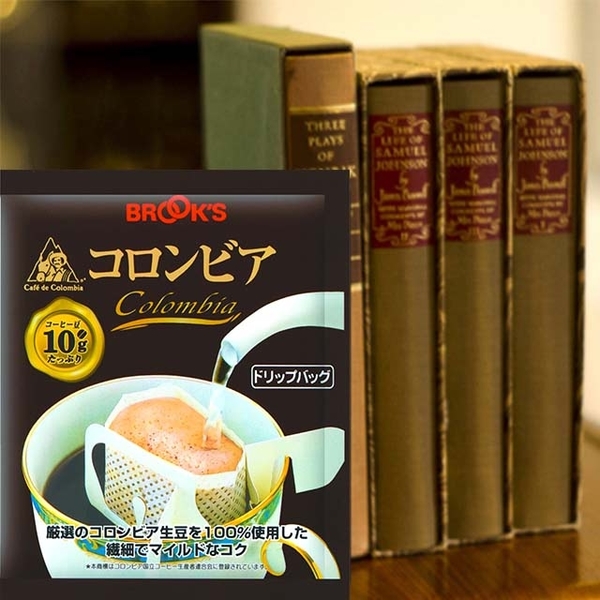 【日本BROOK’S布魯克斯】哥倫比亞25入獨享袋(掛耳式濾泡黑咖啡)