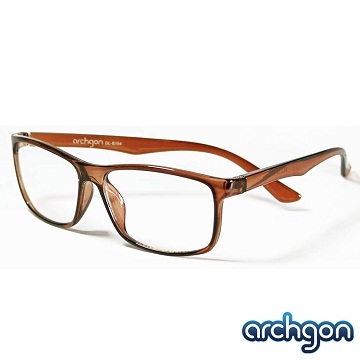(archgon)Archgon Aceh Berlin classic style - classic brown filter blue glasses (GL-B104-BR)