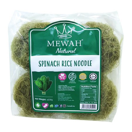 Mewah Natural Spinach Rice Noodle 200g