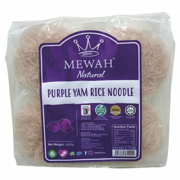 Mewah Natural Purple Yam Rice Noodle 200g
