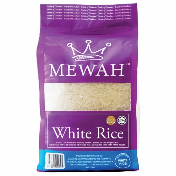 Mewah Thai White Rice 2kg