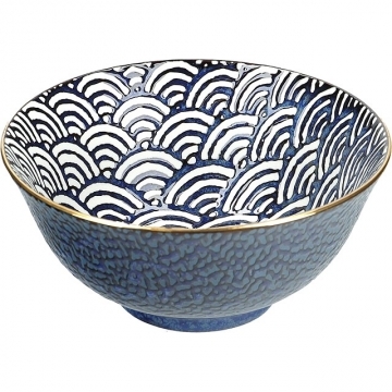 (CreativeTops)"CreativeTops" porcelain bowl (foam wave pattern 16cm)