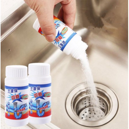 Clog Remover Drain Pipe Basin Cleaner Clogged Drainage Remover Powder for Toilet and Kitchen 110g Ubat Sinki Tersumbat