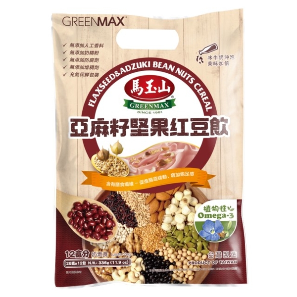 "Ma Yushan" Flaxseed Nut Red Bean Drink 28g×12pcs (pack)