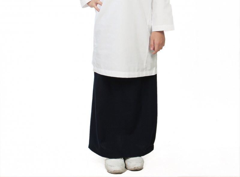 V3 Premium School Uniforms_Primary Girls Kain Kurung_NAVY