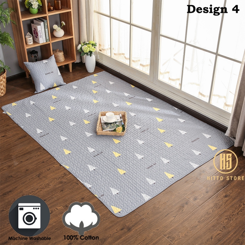Hitto Japanese 100% Cotton Living Carpet Mat tatami 110x180cm