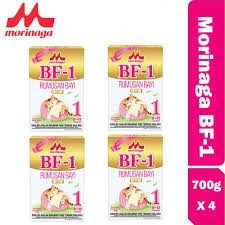 Morinaga BF-1 Milk Formula (0-12 Months) 700g x 4 boxes