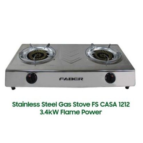 Faber (2 Burner) Stainless Steel Gas Stove Gas Cooker  FS CASA 1212